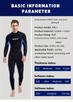 Traje de neopreno completo para hombre, con cremallera en la espalda, alta elasticidad, con protección solar - details 7