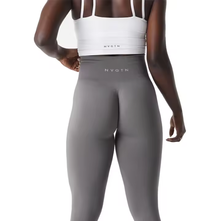 NVGTN-mallas sin costuras para mujer, pantalones de Yoga de cintura alta, ropa de gimnasio, mallas de LICRA suaves para entrenamiento, trajes de Fitness - 1
