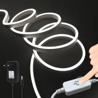 Tira Flexible de luces LED de neón, 24V, 2835, 120LED/m, señal de 5x11mm, IP67, cinta de cuerda impermeable con interruptor de atenuación táctil - details 3