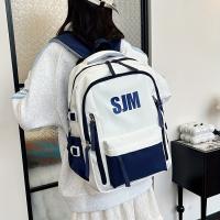 Mochila de Viaje Oxford Duradera - Bolso Escolar Casual Atractivo Visualmente con Correas Ajustables, Múltiples Compartimentos y Cierre de Cremallera, Diseño Blanco y Verde, Mochila Casual |   Bolso Casual Elegante |   Material Oxford - details 5