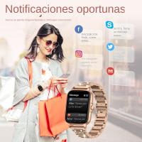 Reloj Inteligente con Llamada Bluetooth para Mujer, marcador SpO2, Seguimiento Menstrual, Monitor de Sueño, Reproductor de Música - details 1