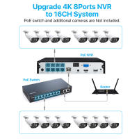 ZOSI Sistema de videovigilancia PoE Super HD de 5MP con detección de vehículos y personas AI, 8 puertos, 16 canales, 8MP, NVR 4K para grabación en el hogar las 24 horas, los 7 días de la semana - details 7