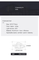 LEFAN-Luz LED de techo moderna para pasillo, luz de entrada Simple para balcón, Estilo espiral, 25CM - details 9