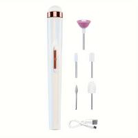 Kit de Cuidado de Uñas 5 en 1, Taladro Eléctrico Recargable por USB con Luces LED Coloridas, Sin Olor, Perfecto - details 7