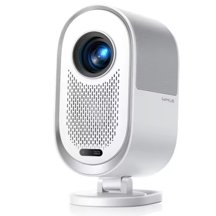 Proyector【Self-Developed OS/Audio Dolby】30000 lúmenes Full HD 1080P Proyector , iWIMIUS WiFi6 y Doble canal Bluetooth Proyector, altavoces de 20 W, proyector de películas para cine en casa, Auto Focus/Keystone, para TV Stick/teléfono/Android - 1