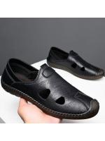 Zapatos de hombre 2025 nuevo verano hueco transpirable con agujeros, zapatos Oxford con suela antideslizante, zapatos de conducción transpirables, zapatos casuales de cuero para hombre - details 8