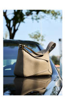 Bolso de Hombro Geométrico de Cuero Genuino Bolso Cruzado de Cuero de Vaca de Primera Capa para Viajeros - details 9