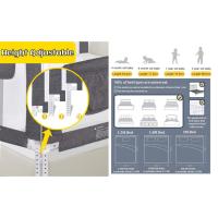 Barandilla de La Cama Plegable con Impresión Guardia de Seguridad para Niños