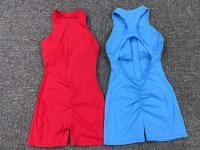 Ropa deportiva, ropa deportiva de gimnasio Twitter, conjunto de traje de yoga, mono de mujer, gris, morado y blanco - details 1