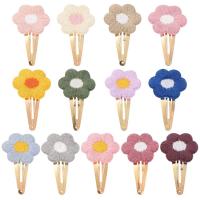 Horquillas con flores bordadas para el pelo, accesorios para el cabello para niñas, pasadores Vintage, 10 unidades por lote - details 1