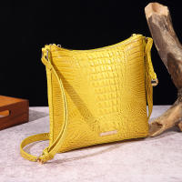 2025 nuevo mensajero portátil para mujer, bolso retro para mujer, bolso de mensajero Brahman de cocodrilo multicolor - details 10