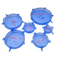 Tapas elásticas de silicona de 6 piezas, tapa Universal para cuenco, olla, sartén para cocinar alimentos frescos, cubierta para microondas - details 5