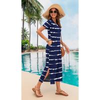 Vestido de Verano 2025 para Mujer Cuello en V, Abertura Lateral, Manga Corta, Tendencia de Moda - details 24