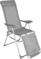 Conjunto Sillas Jardín Exterior de Aluminio, Respaldo Regulable y Reposacabezas, Conjunto Sillas Terraza Resistentes a Intemperie, Transpirable, Patas Reforzadas - 4 Sillas Gris - details 28