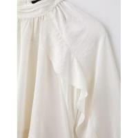 OUWU- Blusa con pliegues para mujer, camisa de manga larga, elegante, primavera, 2025 - details 6