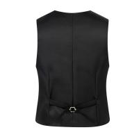 Chaleco de traje de Color puro para hombre, chaleco de negocios ajustado de un solo pecho, chaleco Formal con cuello en V para hombre, chaleco para hombre - details 20