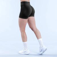 Pantalones cortos de Yoga para mujer, mallas deportivas de entrenamiento para gimnasio y levantamiento de glúteos sin costuras de cintura media, pantalones cortos de Fitness de impacto - details 7