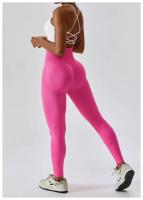 Pantalones de Yoga de cintura alta para mujer, ropa de Fitness para levantamiento de cadera, entrenamiento ajustado, pantalones de chándal de secado rápido para correr - details 10