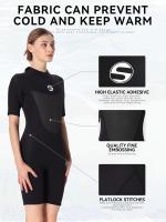 Traje De Neopreno De Una Pieza Con Mangas Cortas De 3 Mm De Grosor, Traje De Surf Y Snorkel Térmico Con Protección Solar - details 4