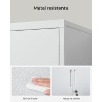 Armario Multifuncional, 2 Puertas, con Cerradura, Almacenamiento de Acero, para Sala de Estar, - details 2