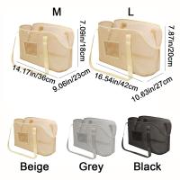 Bolsa de transporte multifuncional de malla para perros, bolso de transporte para mascotas antiescape de gran capacidad, bolsa de viaje plegable y transpirable para mascotas al aire libre - details 0