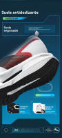 Zapatillas de running profesionales ligeras para hombre, antideslizantes y resistentes al desgaste, adecuadas para entrenar. - details 6