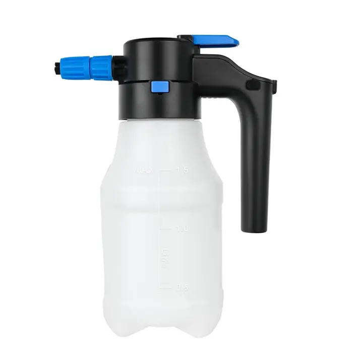 PULVERIZADOR eléctrico de espuma presurizada de 1,5 litros para lavado de coches, pulverizador eléctrico de espuma con Cable USB, para el hogar y el jardín - 1