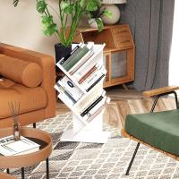 Estantería de árbol, Librería Alta de 6 Niveles Estantería Estrecha de madera con cajones para Sala de Estar, Dormitorio 38×19×112CM Marrón Rústico - details 73