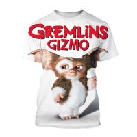 Camiseta con estampado 3D de película de terror navideña Grems para hombre y mujer, camiseta de talla grande con movimiento de monstruo títere, transpirable de secado rápido - details 7
