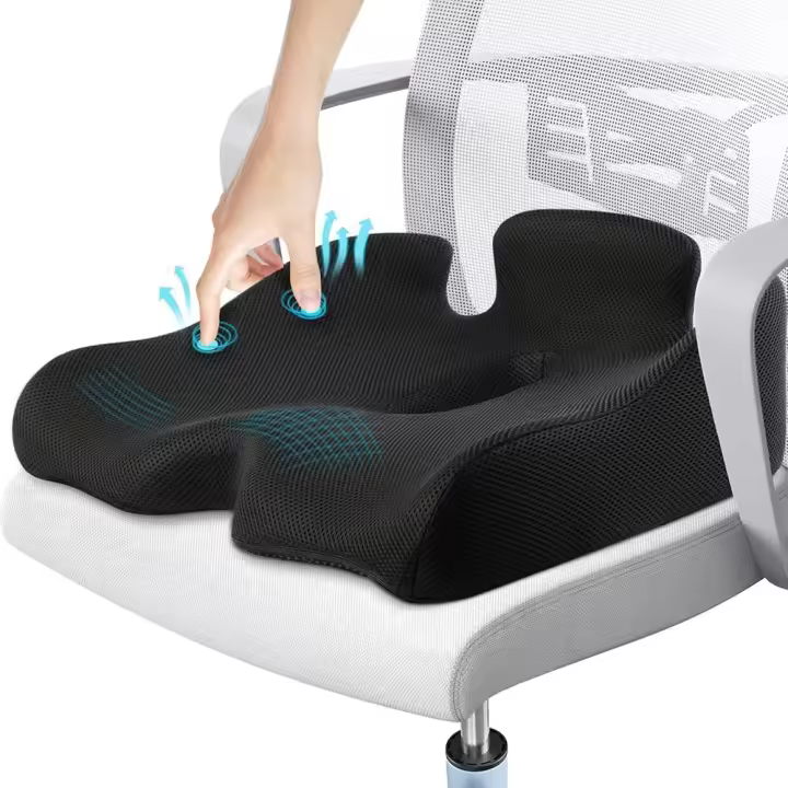 Cojín de Asiento de Espuma Viscoelástica Reduce la Ciática, Alivia el Dolor de Espalda - 1