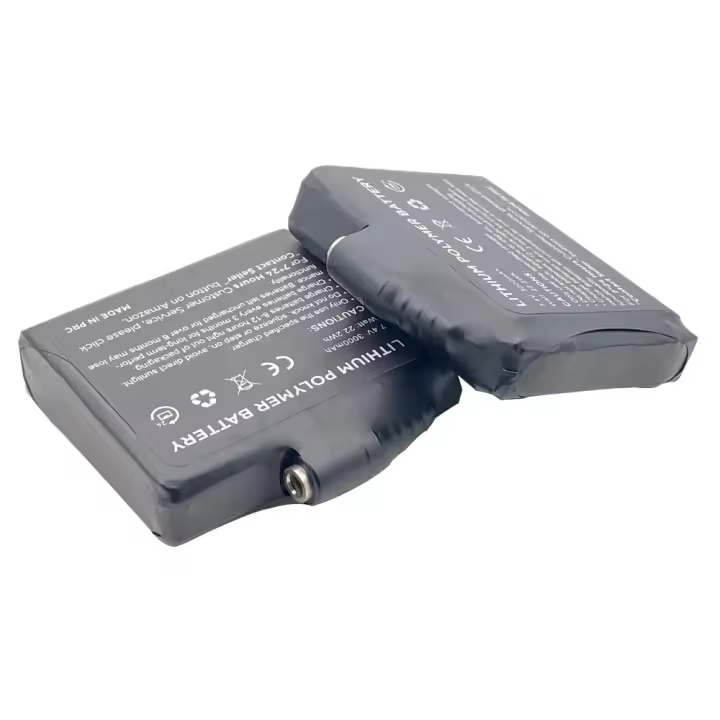 Batería calefactora gleves para motocicleta, batería de polímero de litio de 7,4 V y 3000mah para chaleco calefactor, calcetines, anticongelante, ahorro de calor, invierno - 1