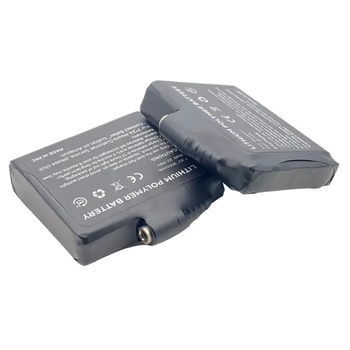 Batería calefactora gleves para motocicleta, batería de polímero de litio de 7,4 V y 3000mah para chaleco calefactor, calcetines, anticongelante, ahorro de calor, invierno - 1