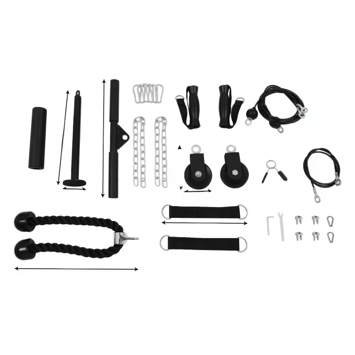 Sistema de polea de Cable para gimnasio, equipo de entrenamiento en casa, Kit de entrenamiento de suspensión, 330 libras - 1