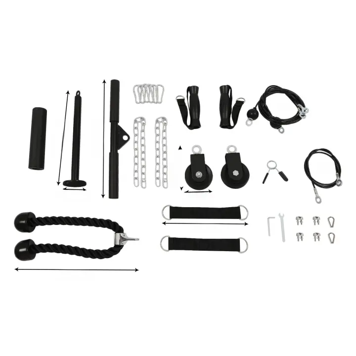 Sistema de polea de Cable para gimnasio, equipo de entrenamiento en casa, Kit de entrenamiento de suspensión, 330 libras - 1