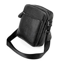 Bolso bandolera suave de piel de becerro auténtica para hombre informal - details 15