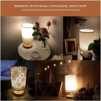 Luz de noche LED vintage, pequeña lámpara de mesa, luz de noche junto a la cama, recargable por USB, interruptor táctil, batería incorporada de 1600 mAh, regalos creativos - details 9