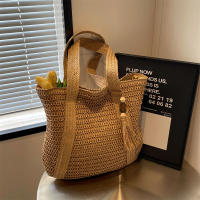 Bolso de hombro de diseño para mujer, bolsa de mano de gran capacidad hecha a mano con borla colgante, novedad de 2024 - details 7