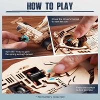 Rompecabezas de Puzzle de Madera 3D de Carrera Kit de Coche Rápido para Adultos - details 5