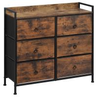 Cómoda de cabina con 6 cajones de tela, aparador de almacenamiento para dormitorio, pasillo, organizador del hogar - details 1