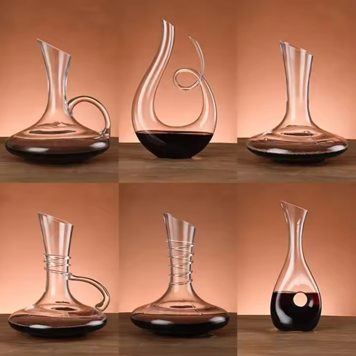 Botella rápida de cristal creativa, dispensador de vino tinto moderno y sencillo para el hogar, licuadora, cuerno de cisne en forma de U con personalidad Flas - 1