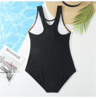 Traje de baño profesional de entrenamiento de carreras triangulares de una pieza, espalda cruzada de talla grande para estudiantes, moderno, simple, conservador - details 16