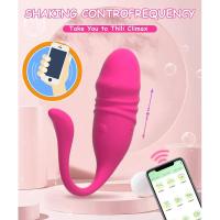 Vibrador de punto G inalámbrico con Bluetooth para mujer, consolador telescópico, estimulador de clítoris, Vagina, bragas de huevo de amor, Juguetes sexuales para adultos - details 6
