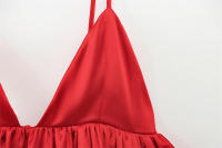 OUWU- Mini Tops Rojos Y2k 2025 Camisolas Elegantes Sexys De Primavera Para Mujer Moda Casual Fiesta Sin Mangas Tops Cortos Sin Espalda - details 4