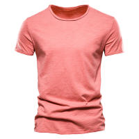 Novedad de verano, camiseta de manga corta de color sólido para hombre, ajustada, de algodón de bambú, talla europea, estilo coreano, camiseta informal de moda para hombre - details 22