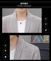 Suéter de otoño e invierno para hombre, suéter de punto, chaqueta, cárdigan largo para hombre, suéter de lana, suéter de color sólido - details 22