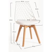 Paquetes Sillas Comedor - Pack 4 Sillas Mima - Blanco - details 1
