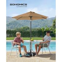 Sombrilla de Jardín 300 cm, UPF 50+, Parasol, 30 ° de Inclinación en dos Direcciones, con , para Patio, Terraza, , Piscina, sin Base, Beige GPU30BE - details 42