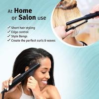 Plancha de pelo 2 en 1, rizador de pelo, plancha plana de cerámica profesional para cabello corto, alisador de barba para mujeres y hombres - details 1