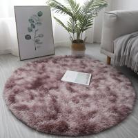 Alfombra peluda redonda pequeña con estampado de teñido anudado, tapete colorido antideslizante para sala de estar y dormitorio, alfombrilla suave para el suelo de invierno, 40/60cm - details 29