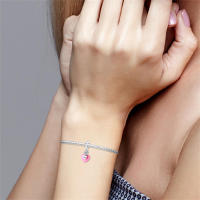 Colgante de corazón de perla brillante en plata para hacer joyas - details 1